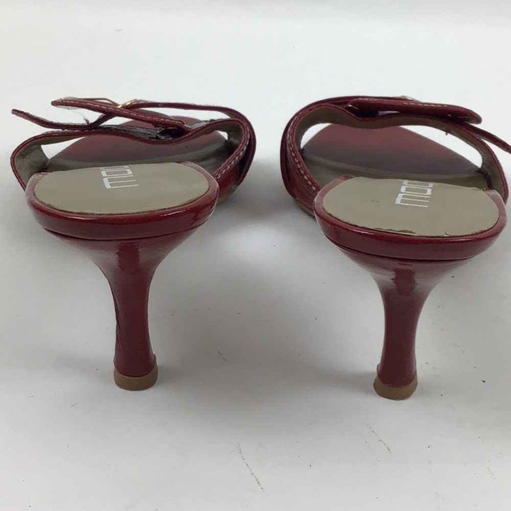 MODA Spana | Red Patent Leather Mules - Picture 6 of 10
